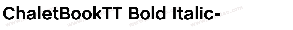 ChaletBookTT Bold Italic字体转换